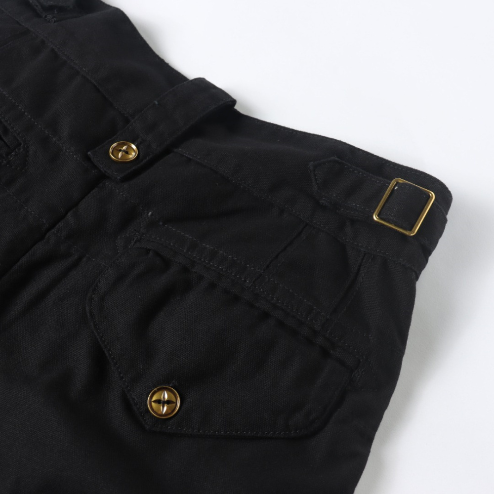高仿LV*SS24系列1AFR0063金標LOGO工裝褲黑色