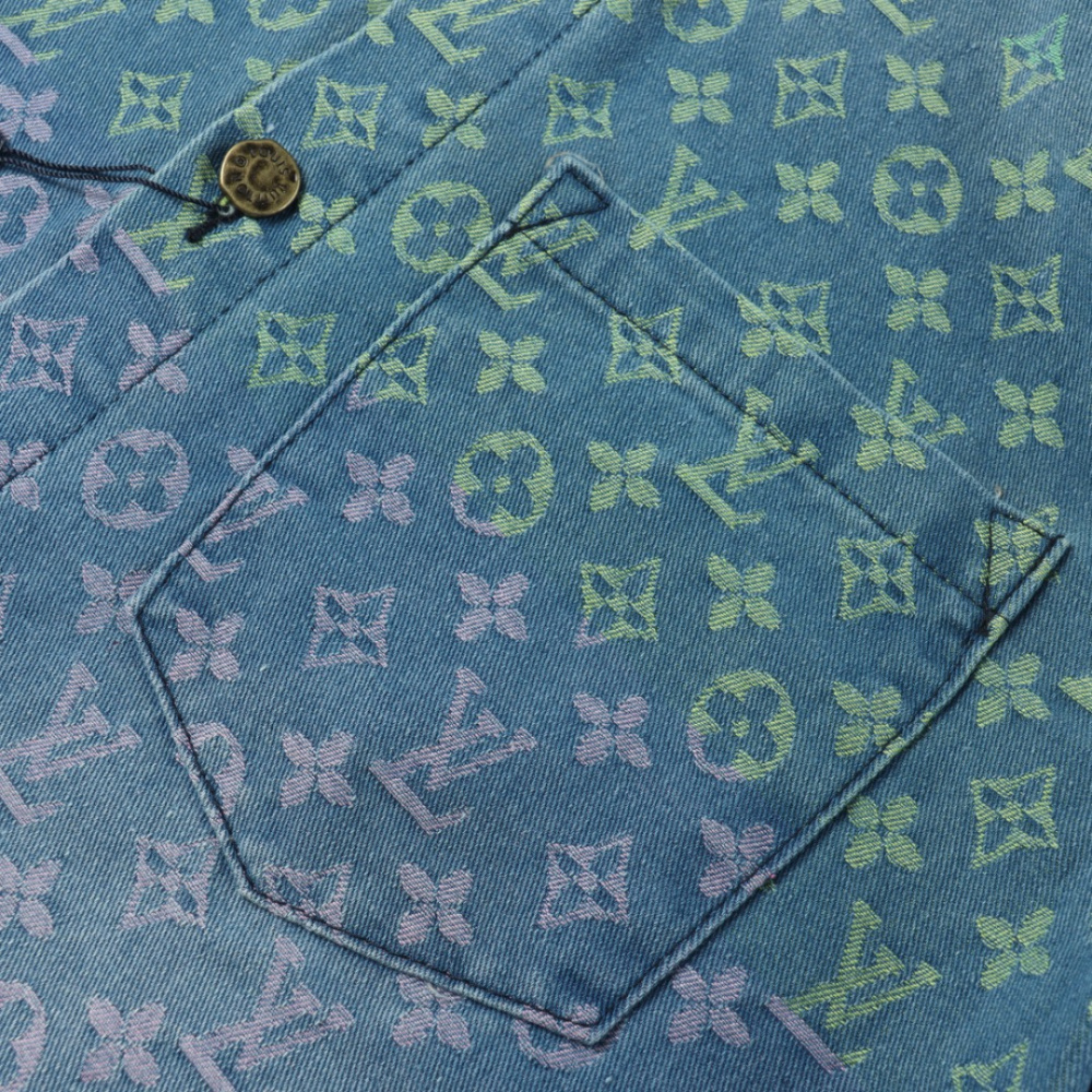 高仿LV*SS23系列1AB92X彩色提花牛仔套裝