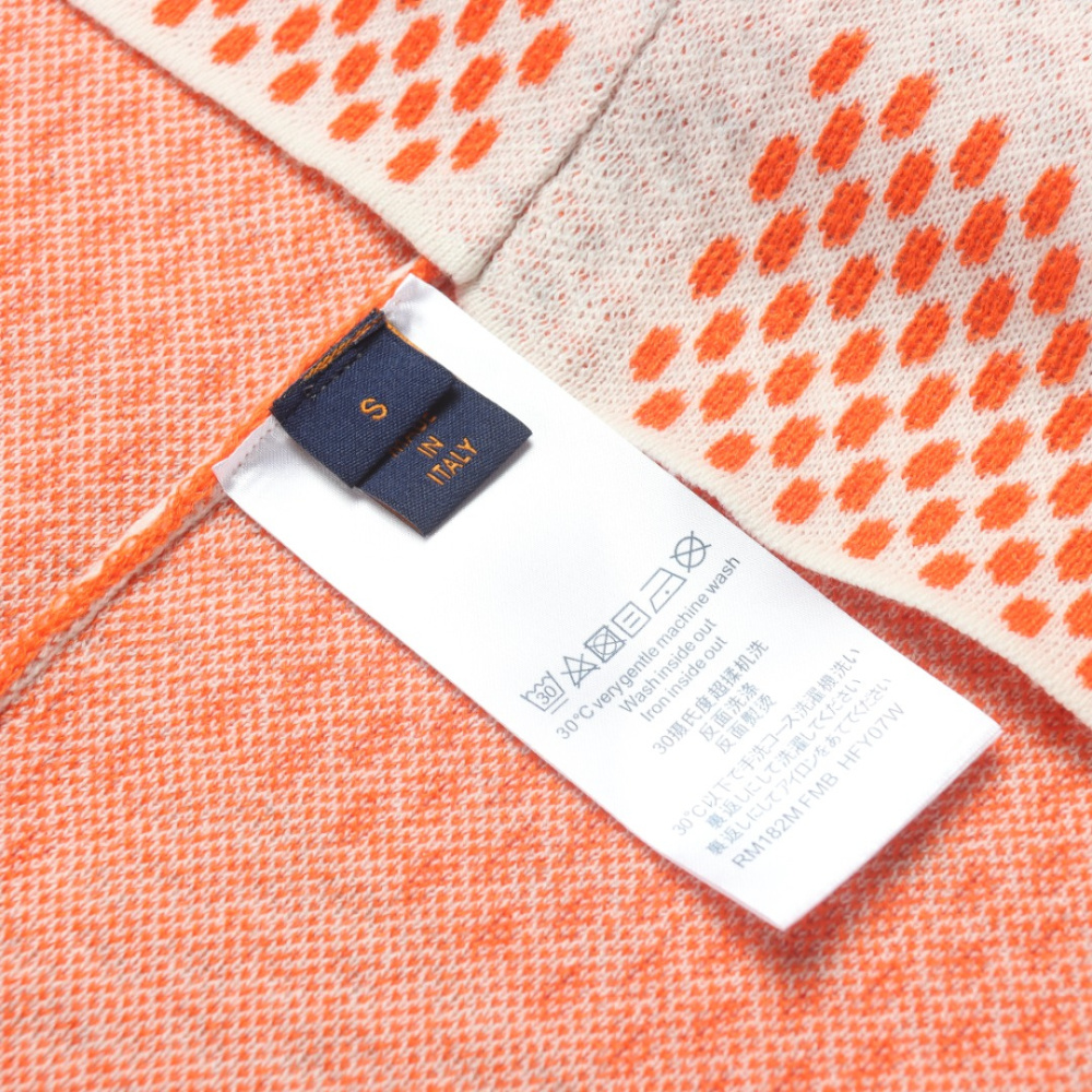 高仿LV*SS24系列1AFIXX棋盤格短袖橙紅色