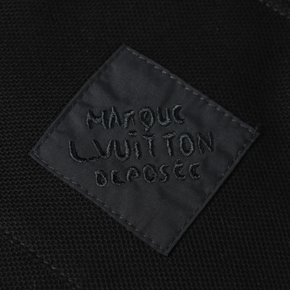 高仿LV*1AFR0070刺繡貼飾POLO衫黑色