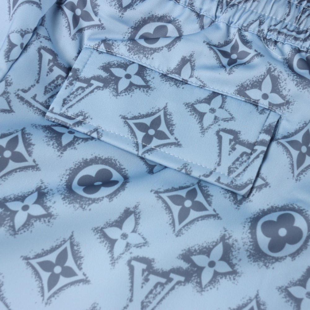 高仿LV*1AFBV1滿印古巴休閒短褲套裝