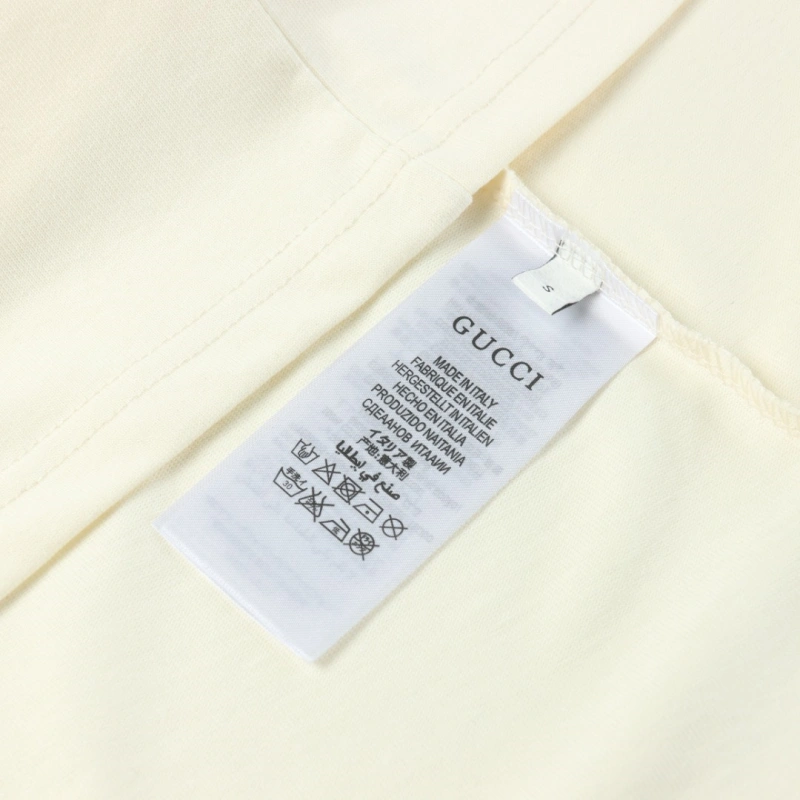 高仿Gucci*Balenciaga聯名款短袖T恤米色