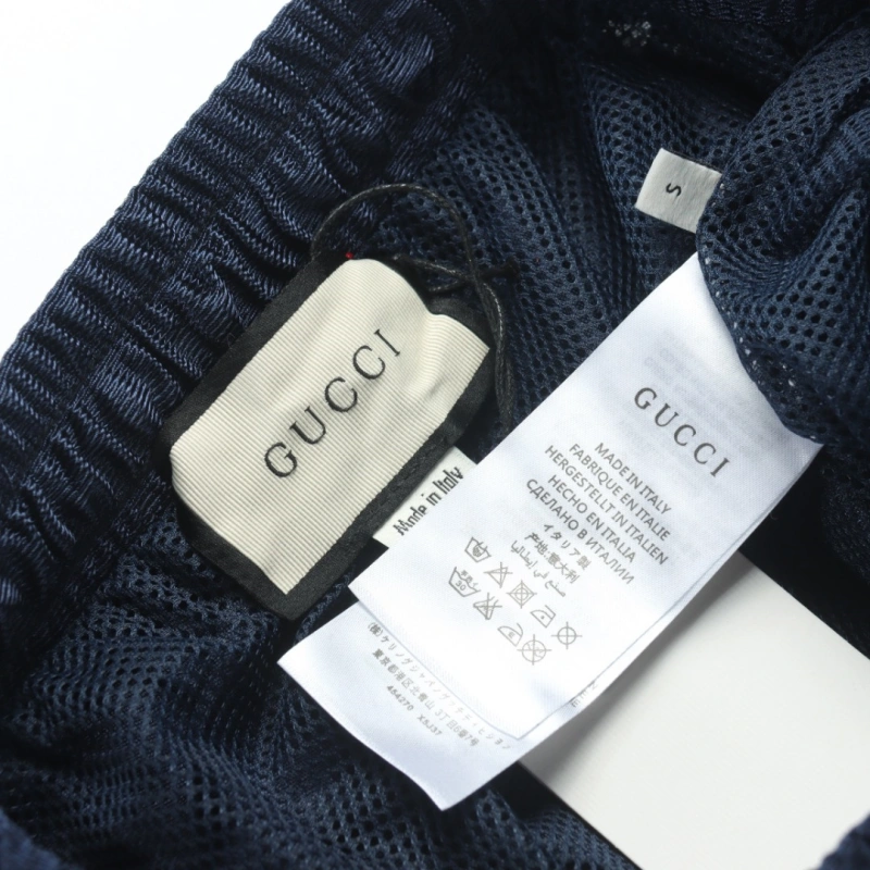 高仿Gucci*659460紅綠織帶休閒短褲套裝