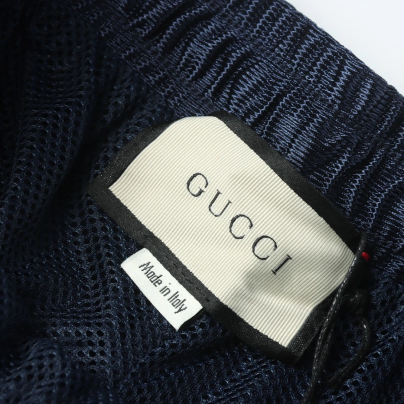 高仿Gucci*659460紅綠織帶休閒短褲套裝