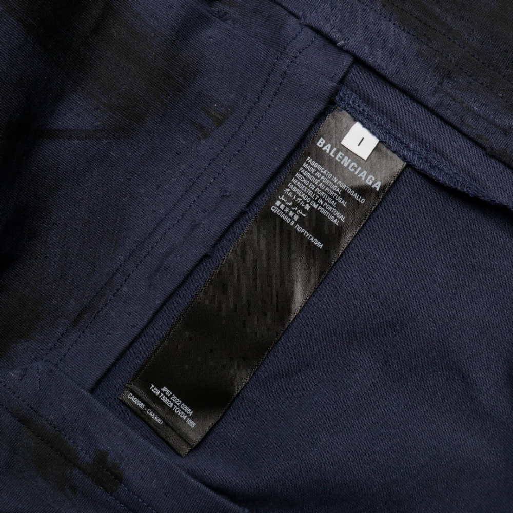 高仿Balenciaga*SS24系列787349做舊短袖T恤