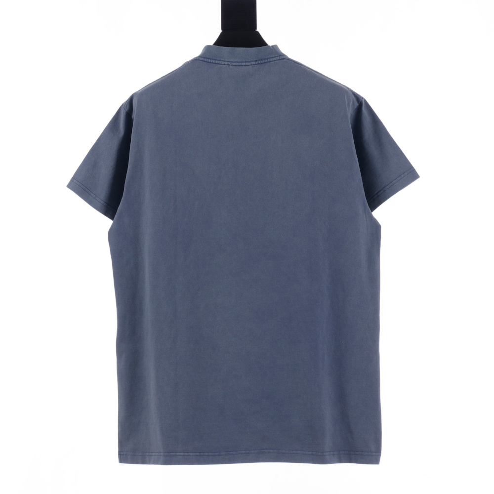 高仿Balenciaga*FW24系列787349霧霾藍Paris短袖T恤