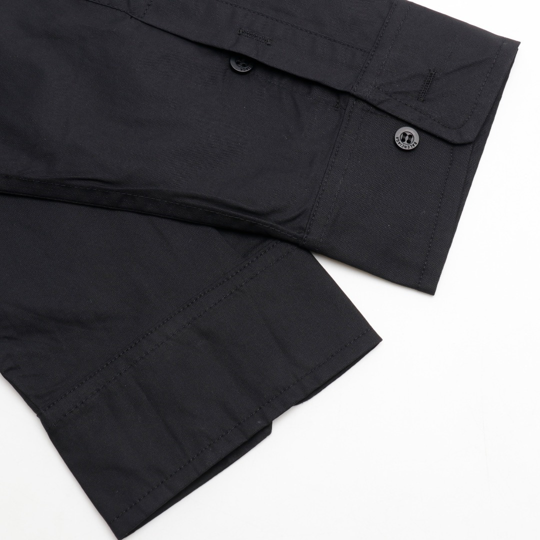 高仿Balenciaga*SS24系列725377歷代LOGO襯衫黑色