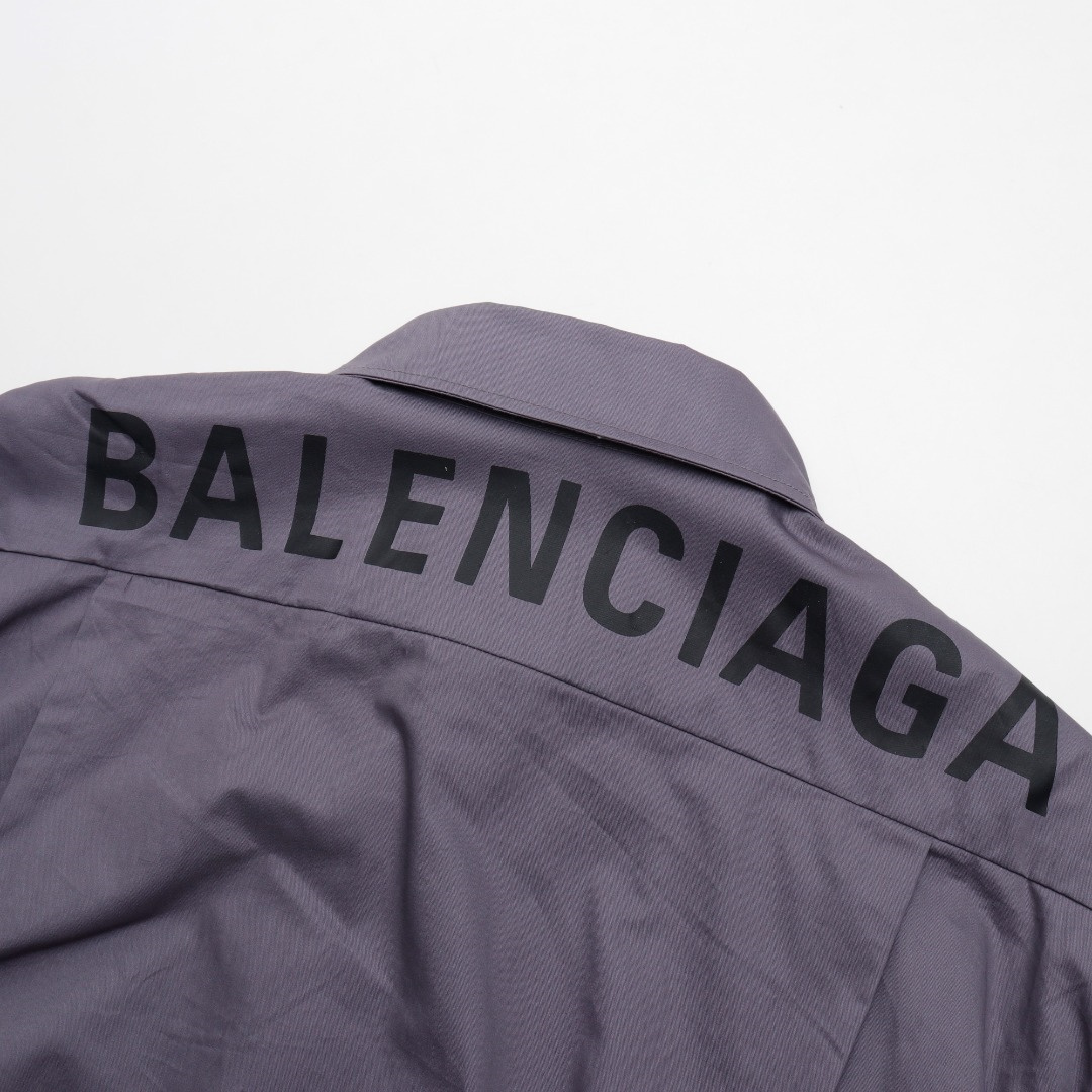 高仿Balenciaga*FW24系列671663純色長袖襯衫