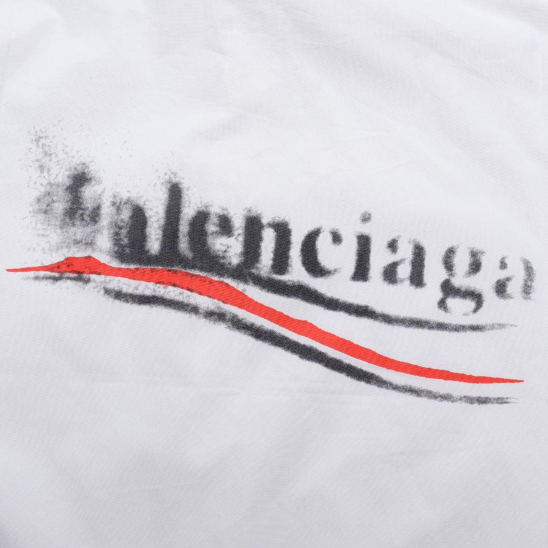 高仿Balenciaga*SS24系列790731背後可樂LOGO襯衫白色