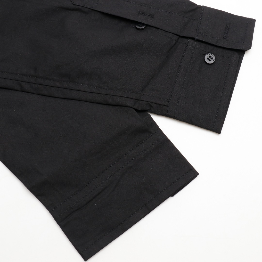 高仿Balenciaga*FW24系列663030背後字母襯衫黑色