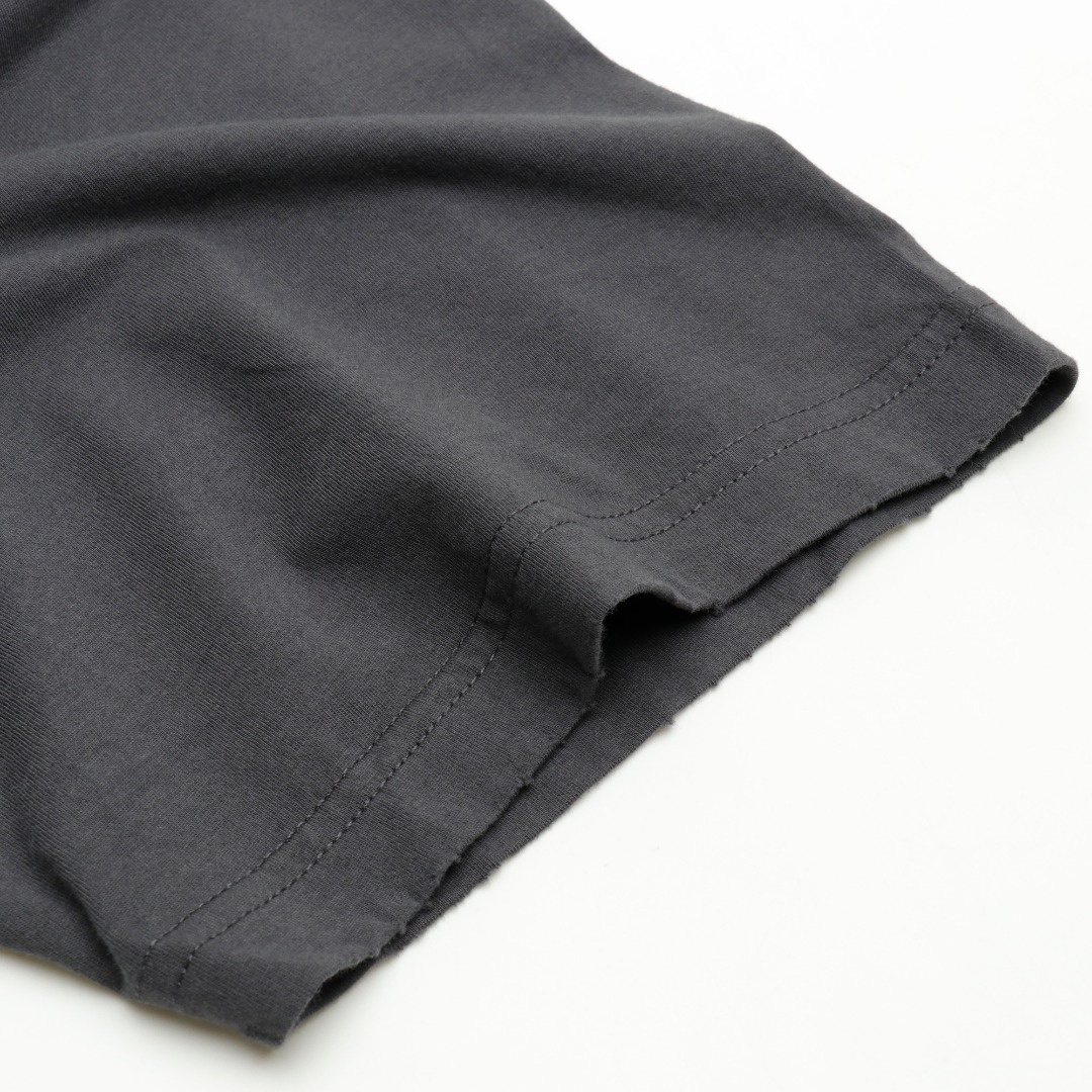 高仿Balenciaga*FW24系列764235藍標LOGO短袖黑色