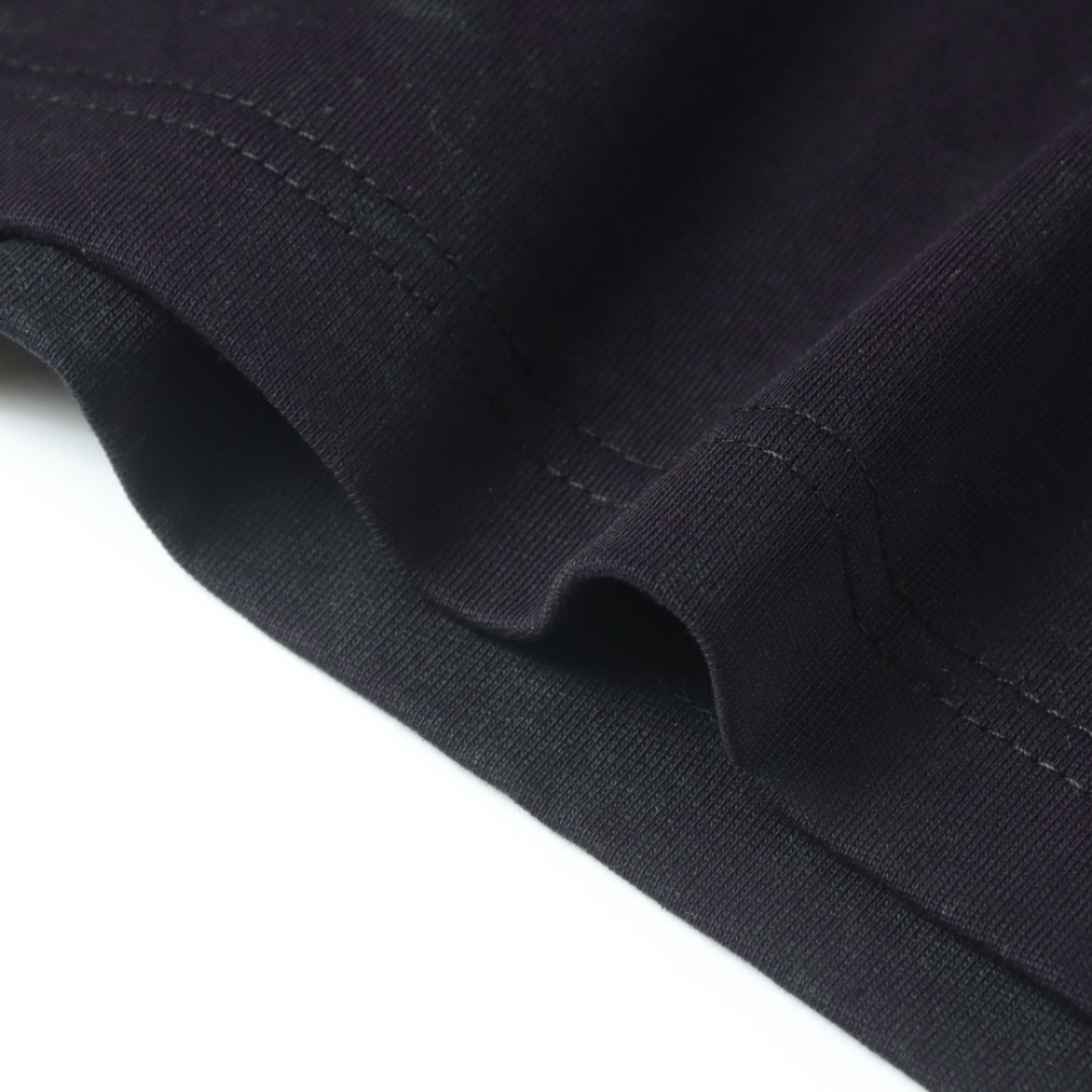 高仿Balenciaga*SS24系列790375裂紋印花T恤黑色