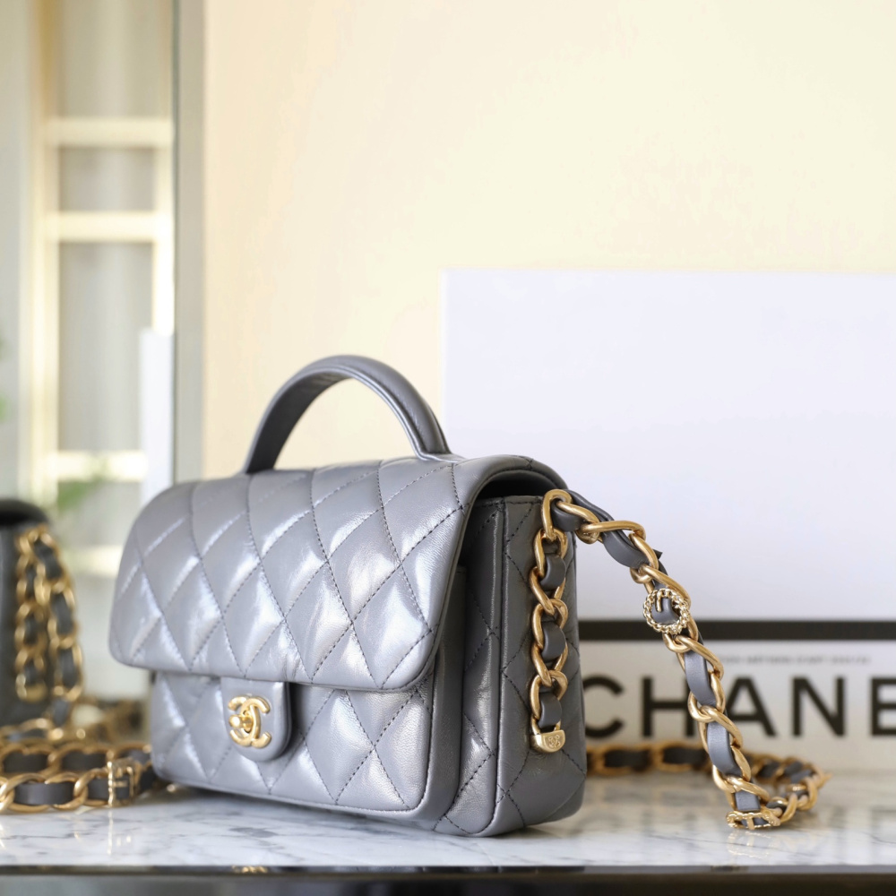 高仿Chanel24A*AS4992小羊皮手柄包免檢版