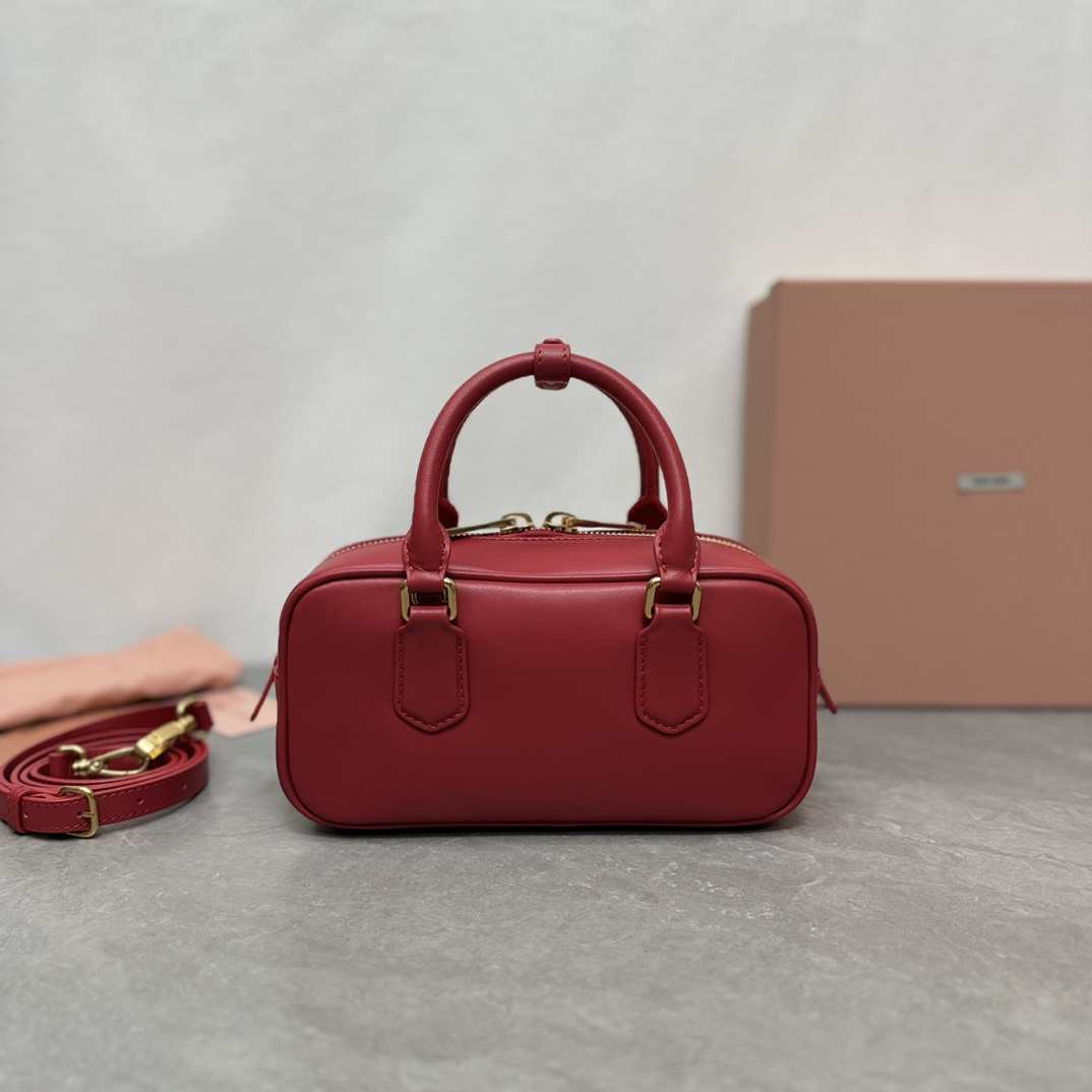 高仿miumiu*Arcadie系列5BB142保齡球紅色免檢版