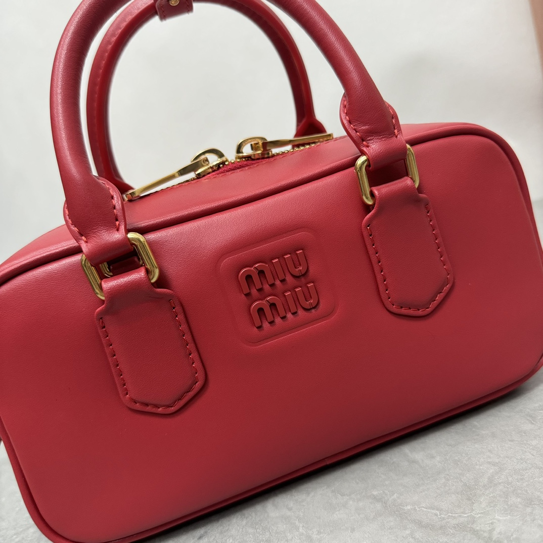 高仿miumiu*Arcadie系列5BB142保齡球紅色免檢版