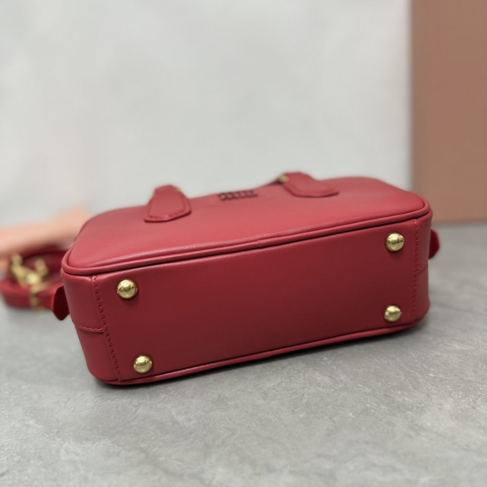 高仿miumiu*Arcadie系列5BB142保齡球紅色免檢版