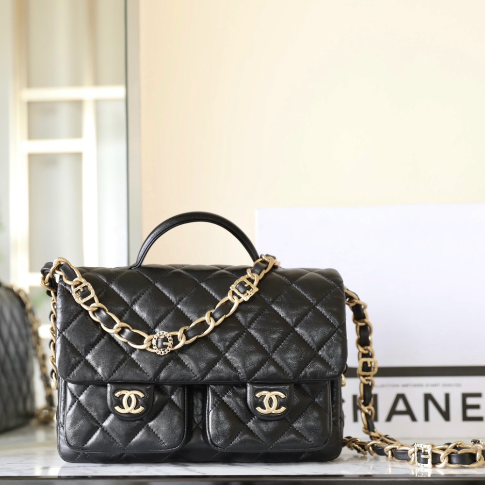 高仿Chanel24A*AS4993小羊皮手柄包免檢版