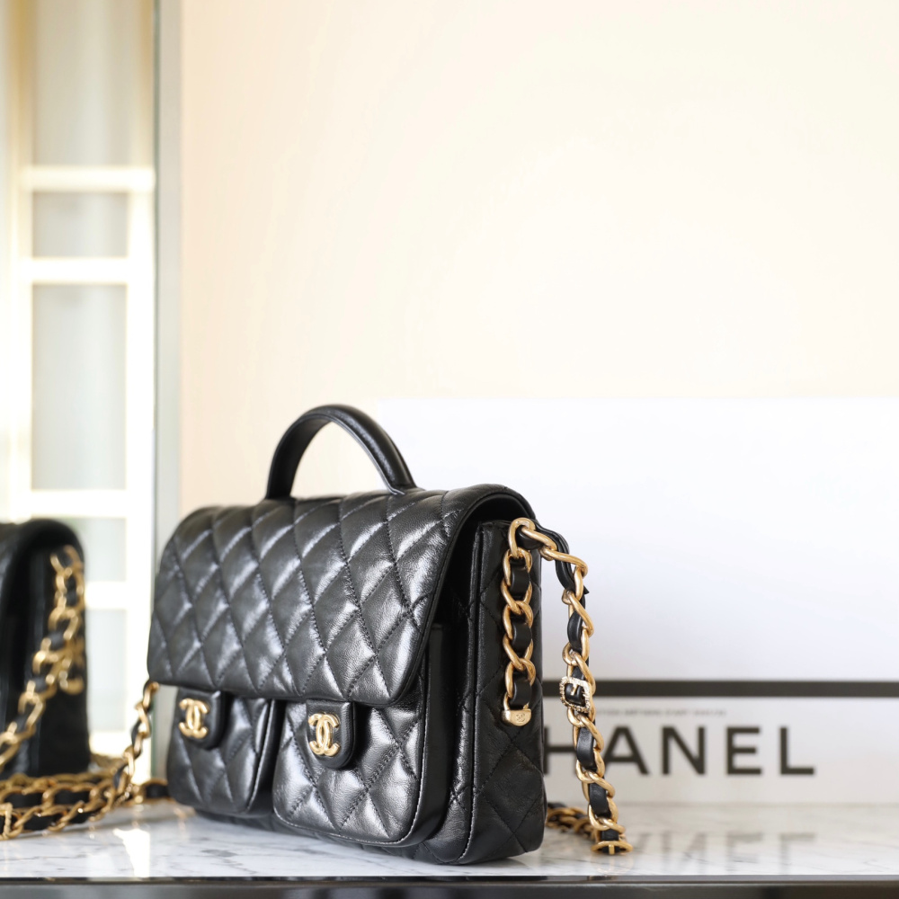 高仿Chanel24A*AS4993小羊皮手柄包免檢版