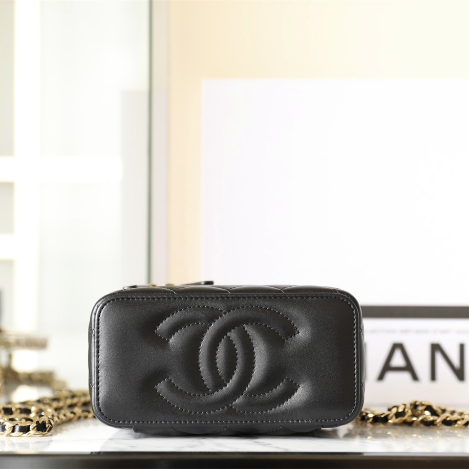 高仿Chanel*24S系列AS3765手柄盒子包黑色色免檢版