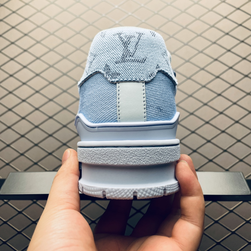 高仿LV*Trainer系列60PJLN38休閒鞋丹寧純原版本