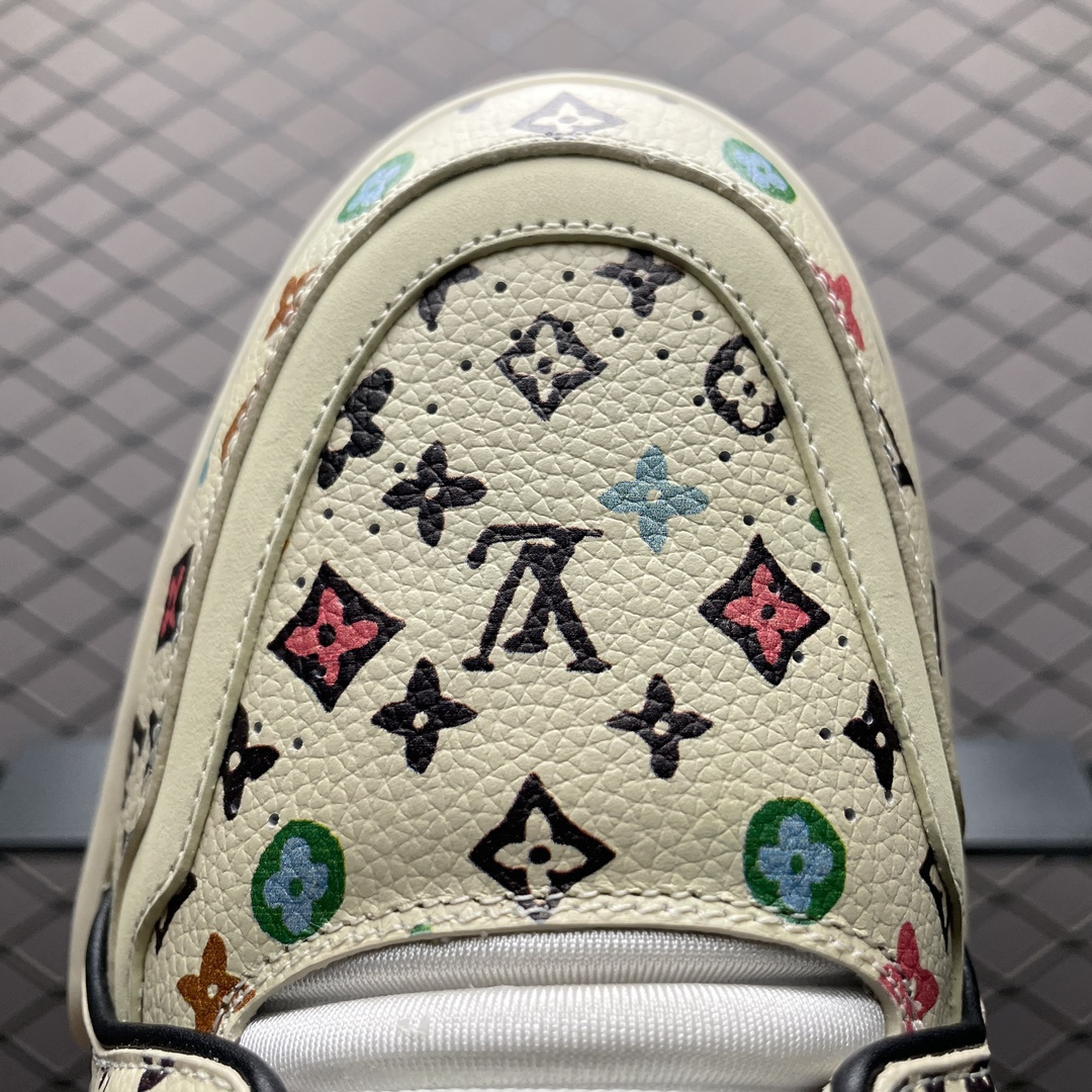 高仿LV*Trainer系列1ACXBG休閒鞋棕色印花純原版本