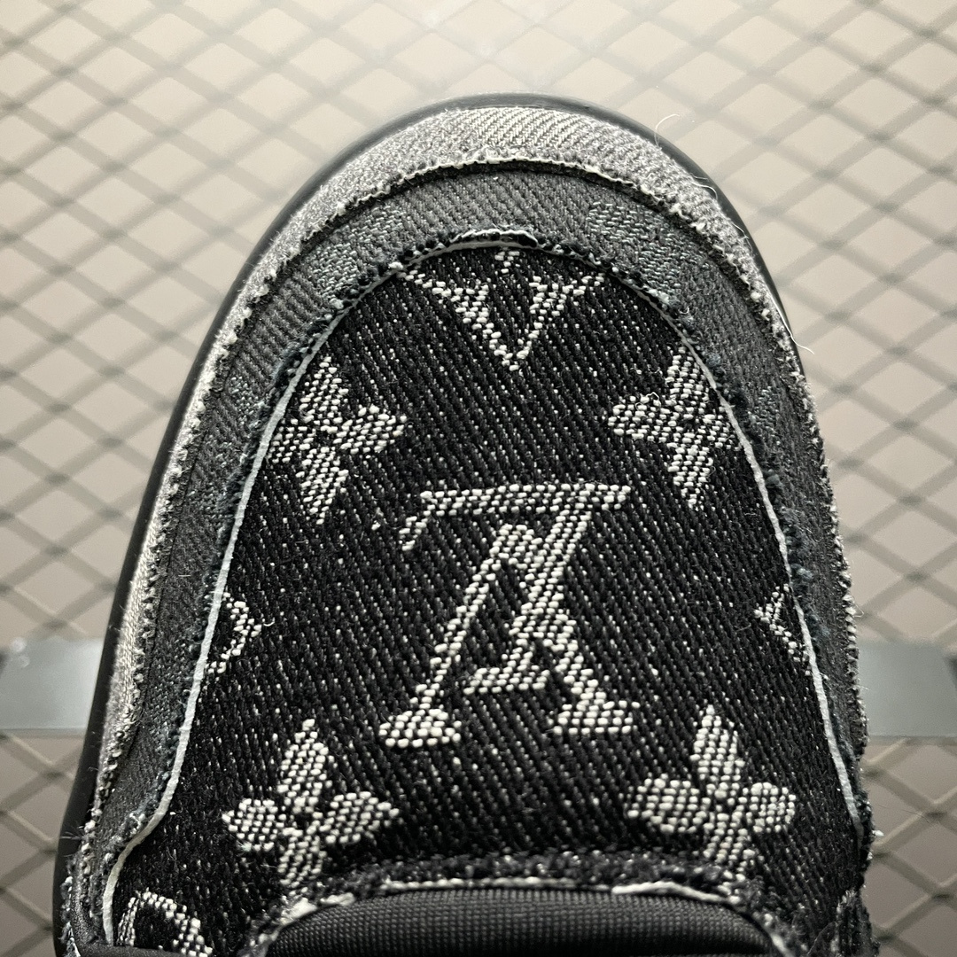 高仿LV*Trainer系列1ACFS1休閒鞋黑色印花純原版本