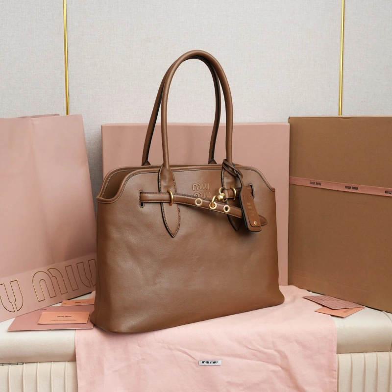 高仿miumiu*5BG291新款中古袋棕色免檢版