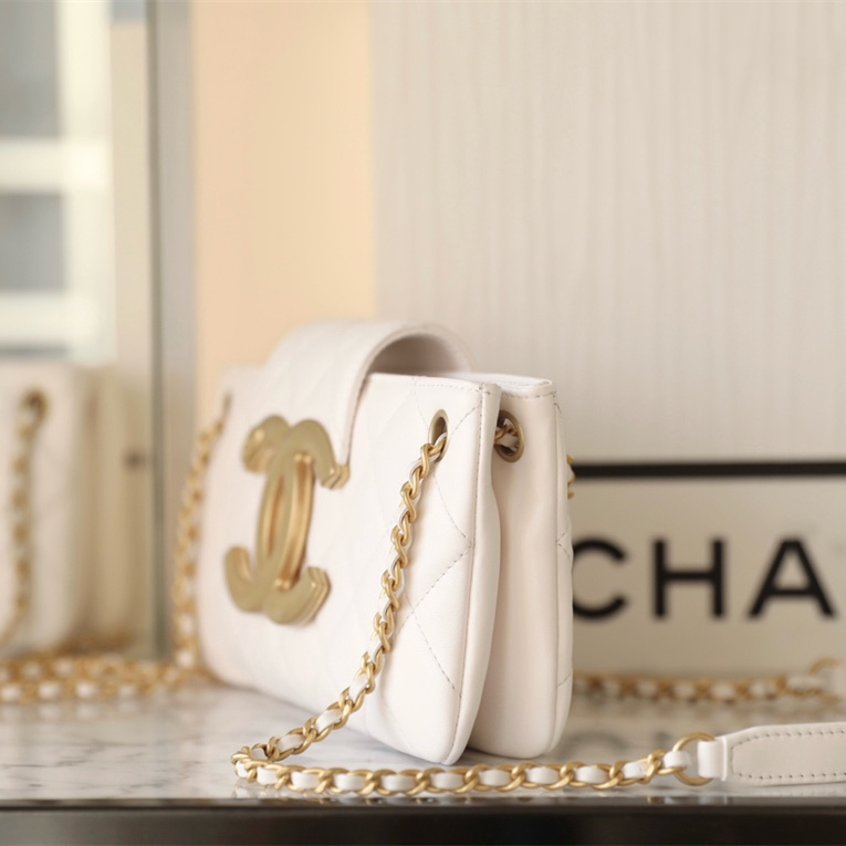 高仿Chanel*24C系列AS4611法棍包白色免檢版