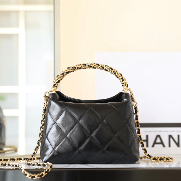 高仿Chanel*24B系列AS4066小羊皮飯盒包免檢版