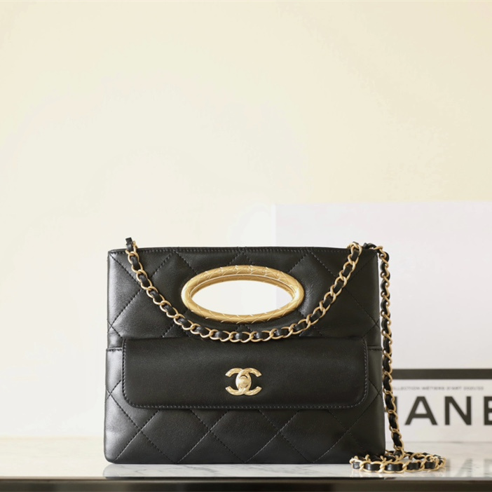 高仿Chanel*24B系列AS5038單肩手提包黑色免檢版