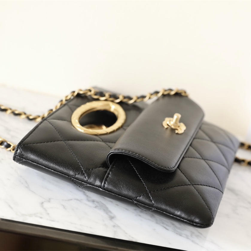 高仿Chanel*24B系列AS5038單肩手提包黑色免檢版