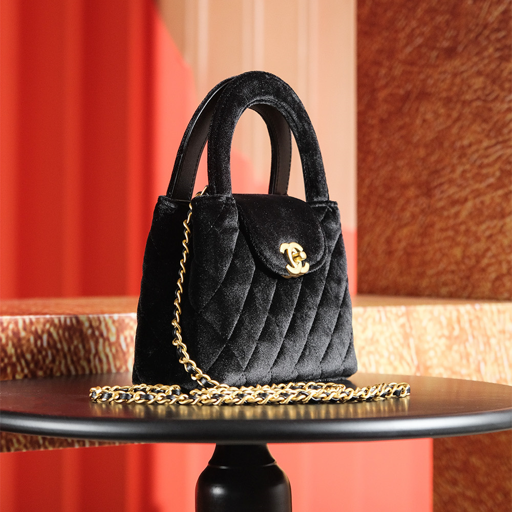 高仿Chanel*24A系列AS4416絲絨Mini斜挎包免檢版