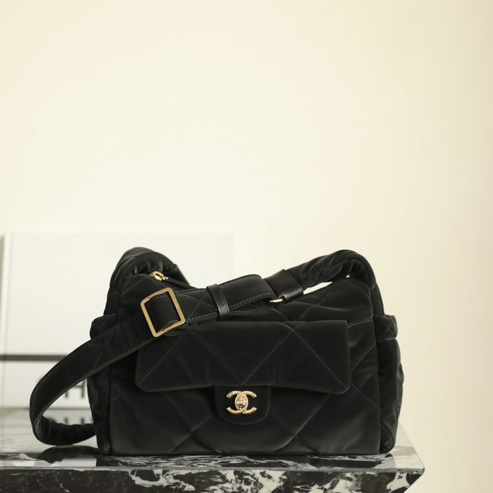 高仿Chanel*24N系列AS5054/SKI絲絨單肩包免檢版