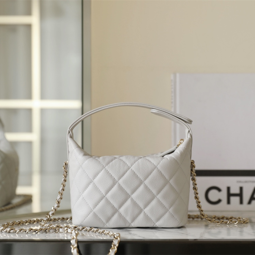 高仿Chanel*25C系列AS4386顆粒面小牛皮飯盒包免檢版