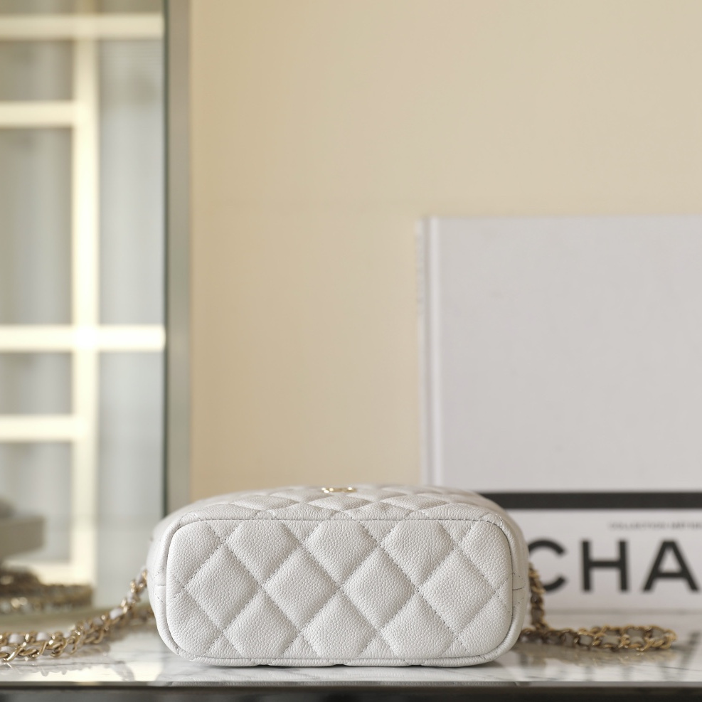 高仿Chanel*25C系列AS4386顆粒面小牛皮飯盒包免檢版