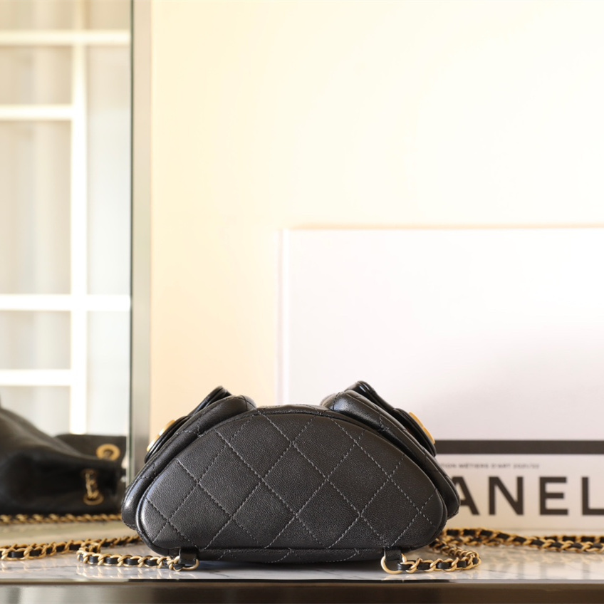 高仿Chanel*25C系列AS5310小羊皮雙肩袋免檢版