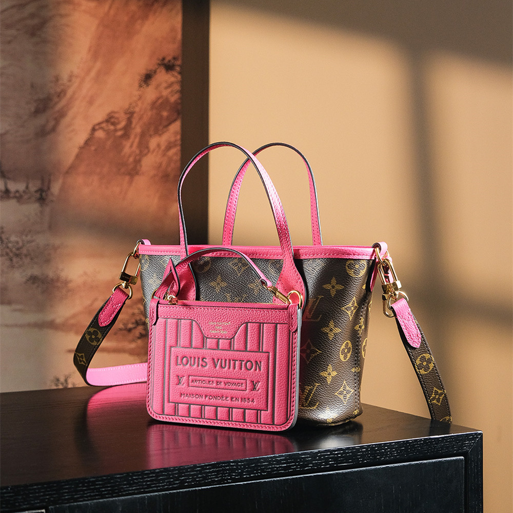 高仿LV*Neverfull Inside BB系列M12106單肩斜跨袋免檢版