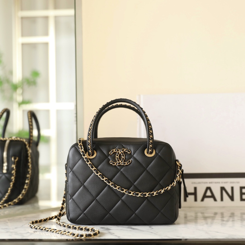 高仿Chanel*25C系列AS5300手拎袋小羊皮免檢版