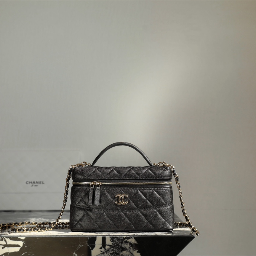 高仿Chanel*25C系列AP4385新款盒子包小球紋牛皮免檢版