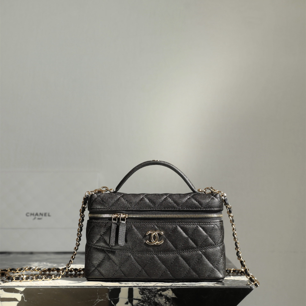 高仿Chanel*25C系列AP4385新款盒子包小球紋牛皮免檢版