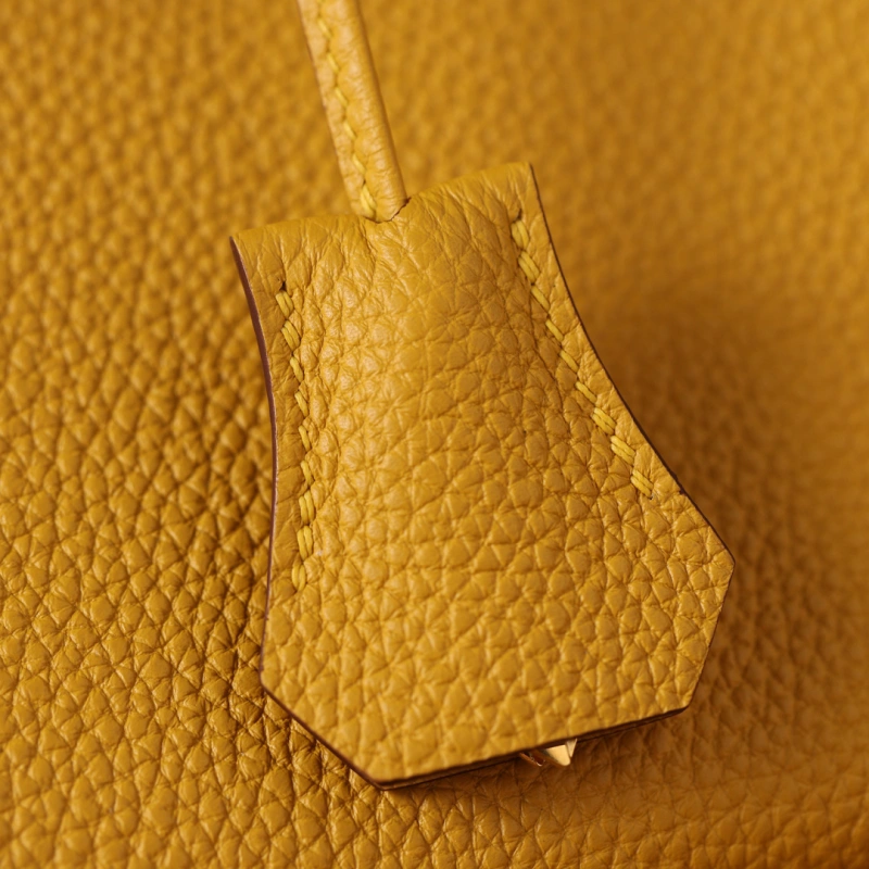 高仿Hermes*Birkin25Togo牛皮琥珀黃金扣/純手工