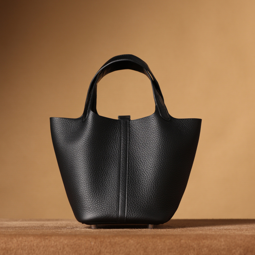 高仿Hermes*PicotinLock18黑色銀扣免檢版