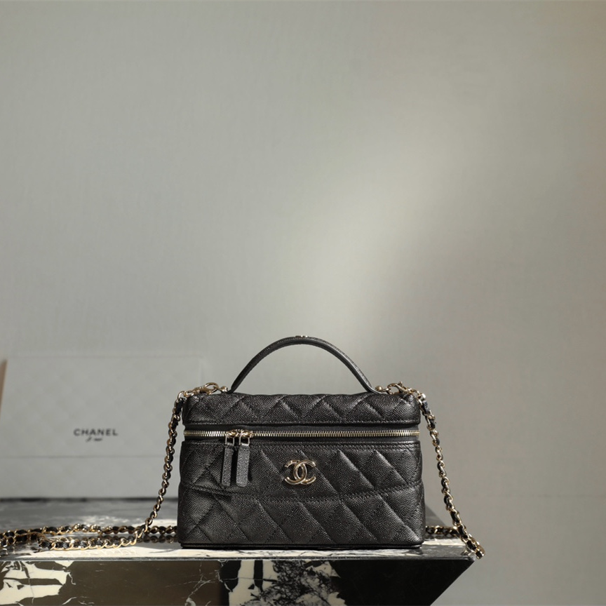 高仿Chanel*25C系列AP4407新款盒子包米色免檢版