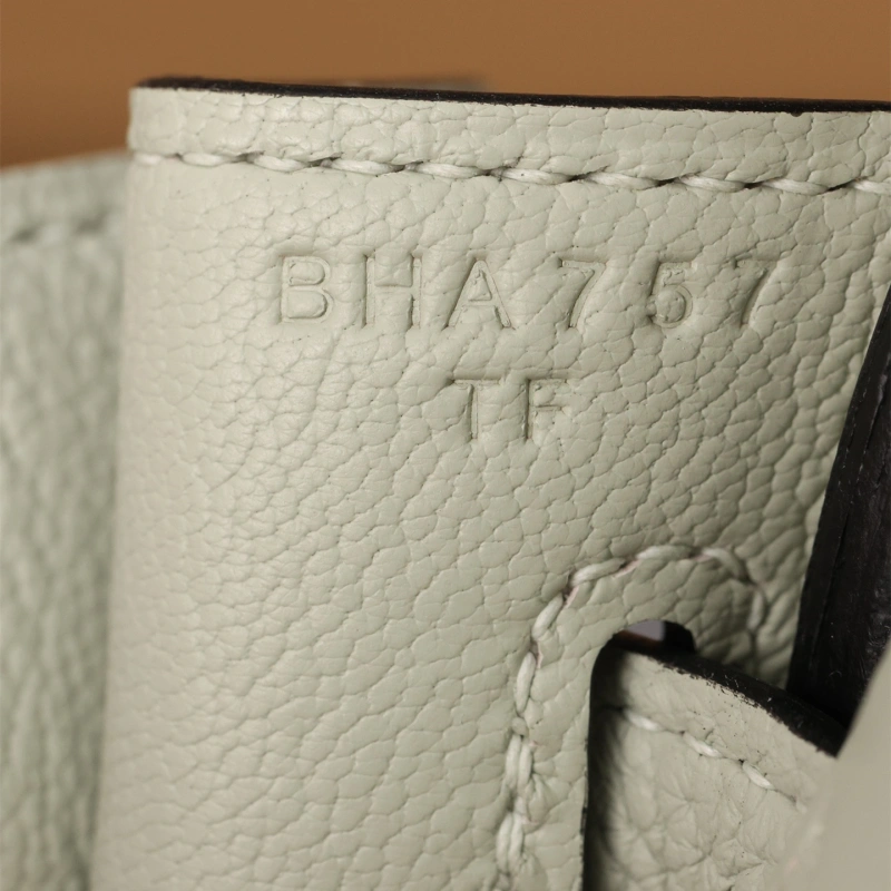 高仿Hermes*Birkin25Togo牛皮水晶灰銀扣/純手工