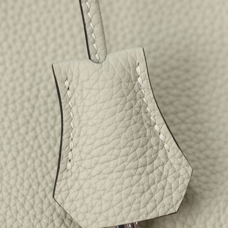 高仿Hermes*Birkin25Togo牛皮水晶灰銀扣/純手工