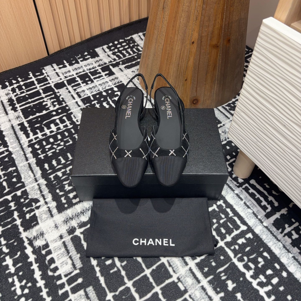 高仿Chanel*25C系列G31331小羊皮休閒平底鞋黑色2CM免檢版