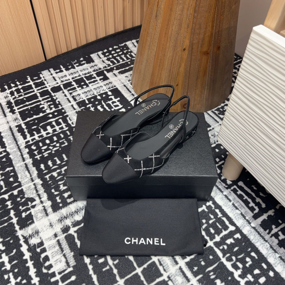 高仿Chanel*25C系列G31331小羊皮休閒平底鞋黑色2CM免檢版