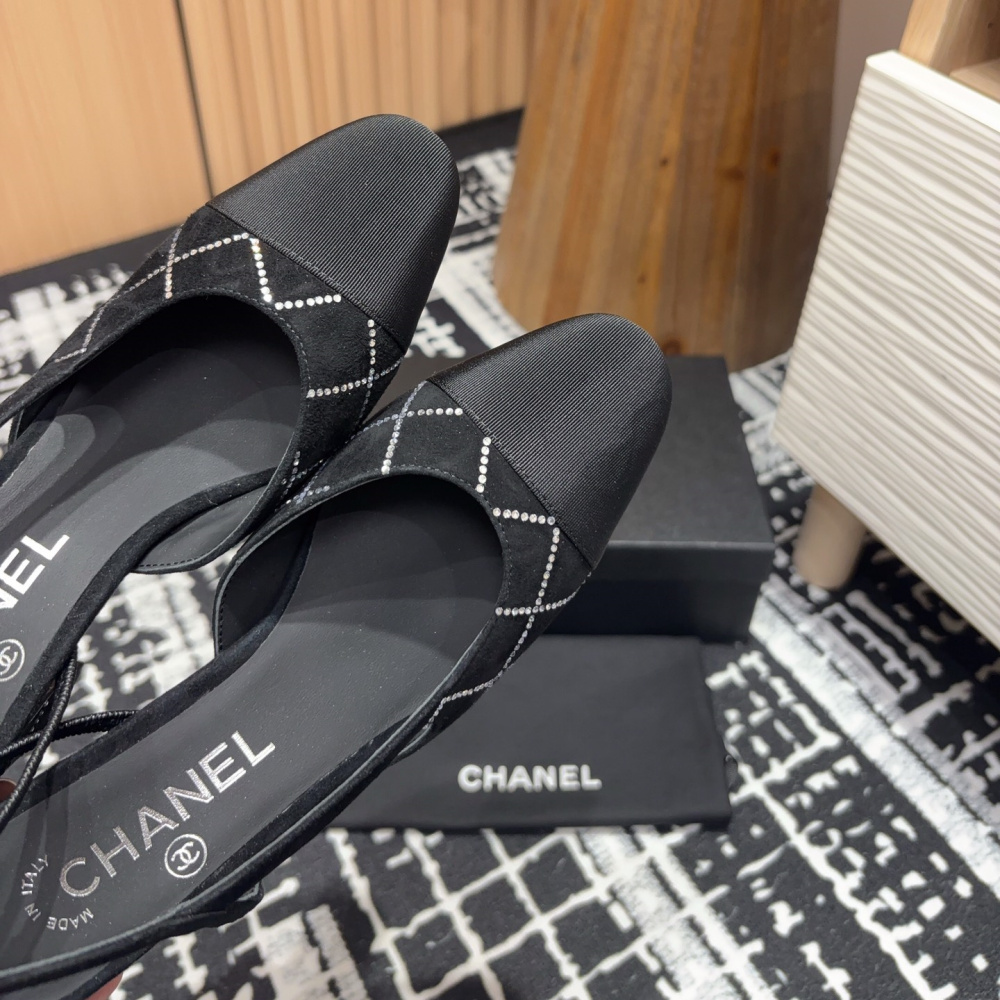 高仿Chanel*25C系列G31321小羊皮休閒單鞋黑色2CM免檢版