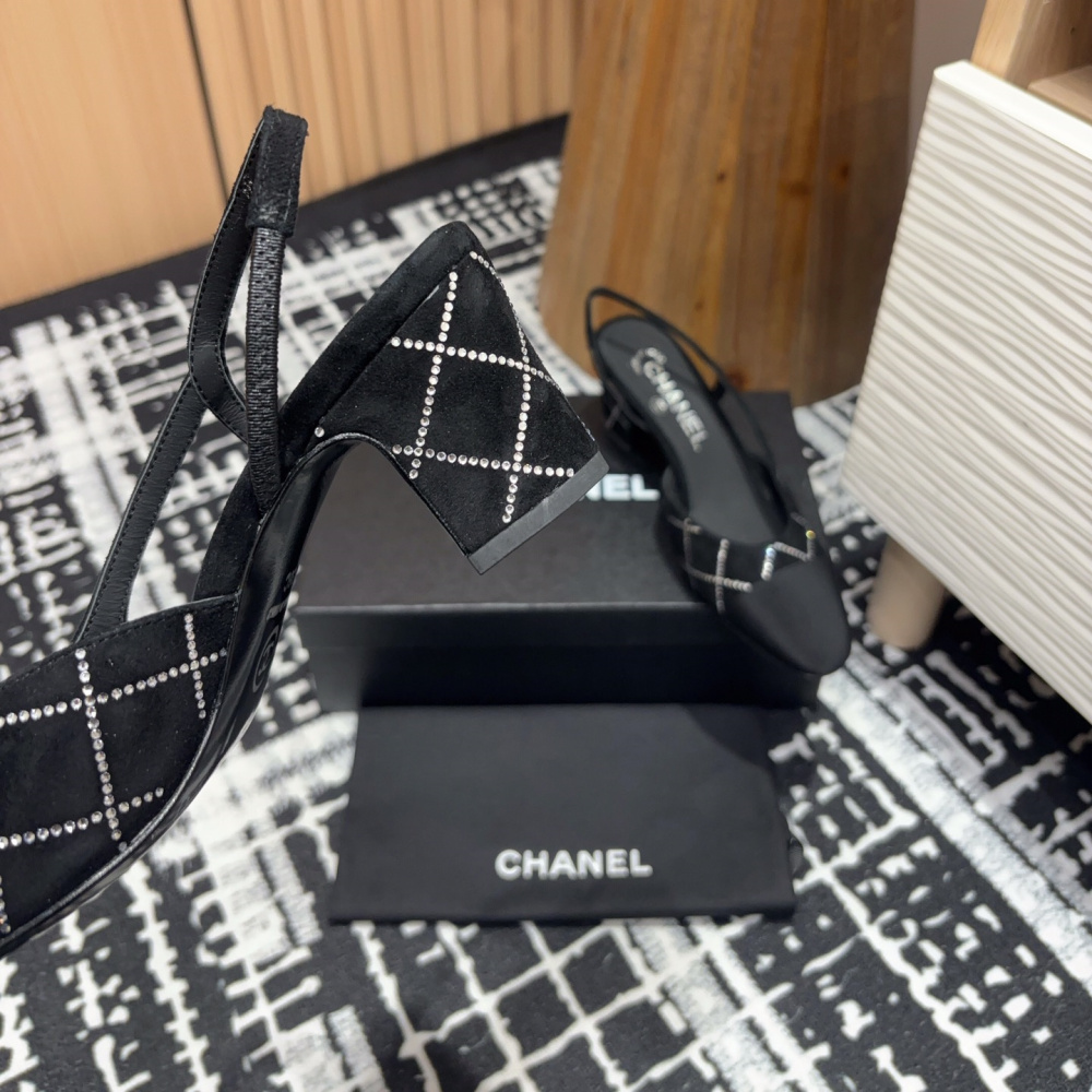 高仿Chanel*25C系列G31321小羊皮休閒單鞋黑色2CM免檢版