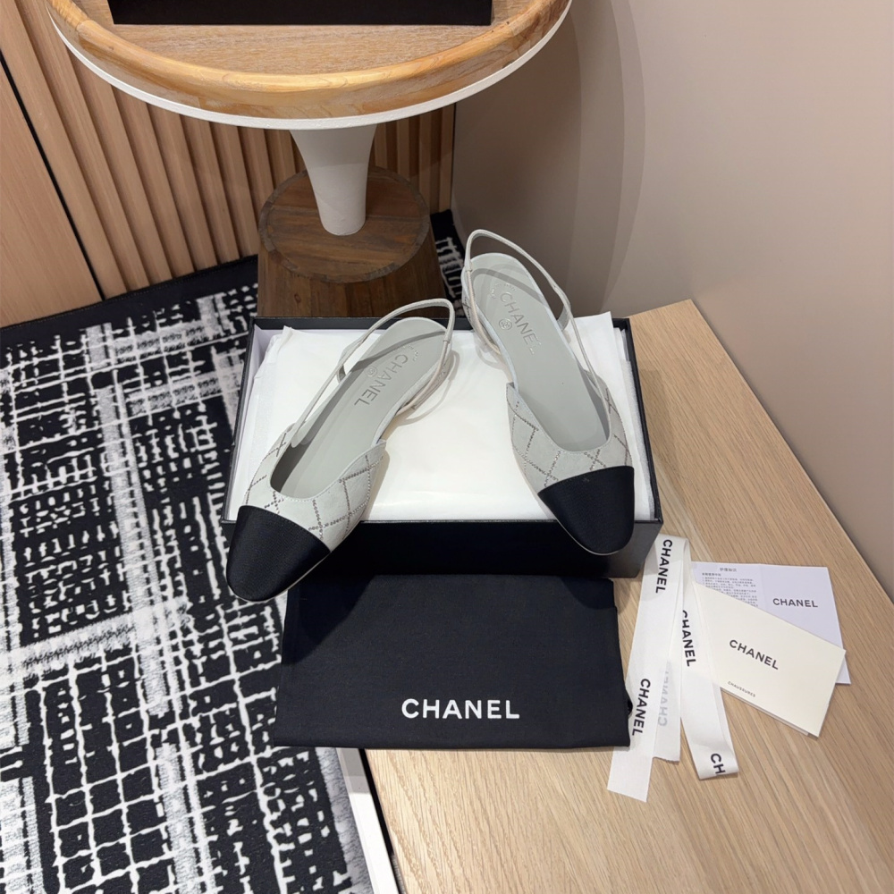 高仿Chanel*25C系列G31319小羊皮休閒平底鞋灰色2CM免檢版